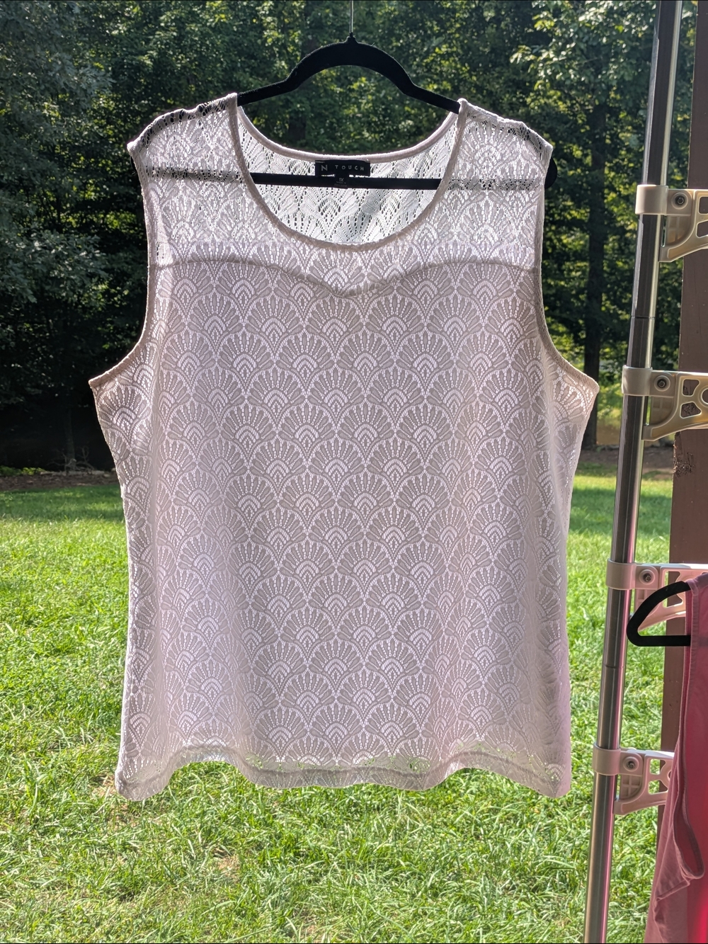 Sleeveless Lace Shell Top